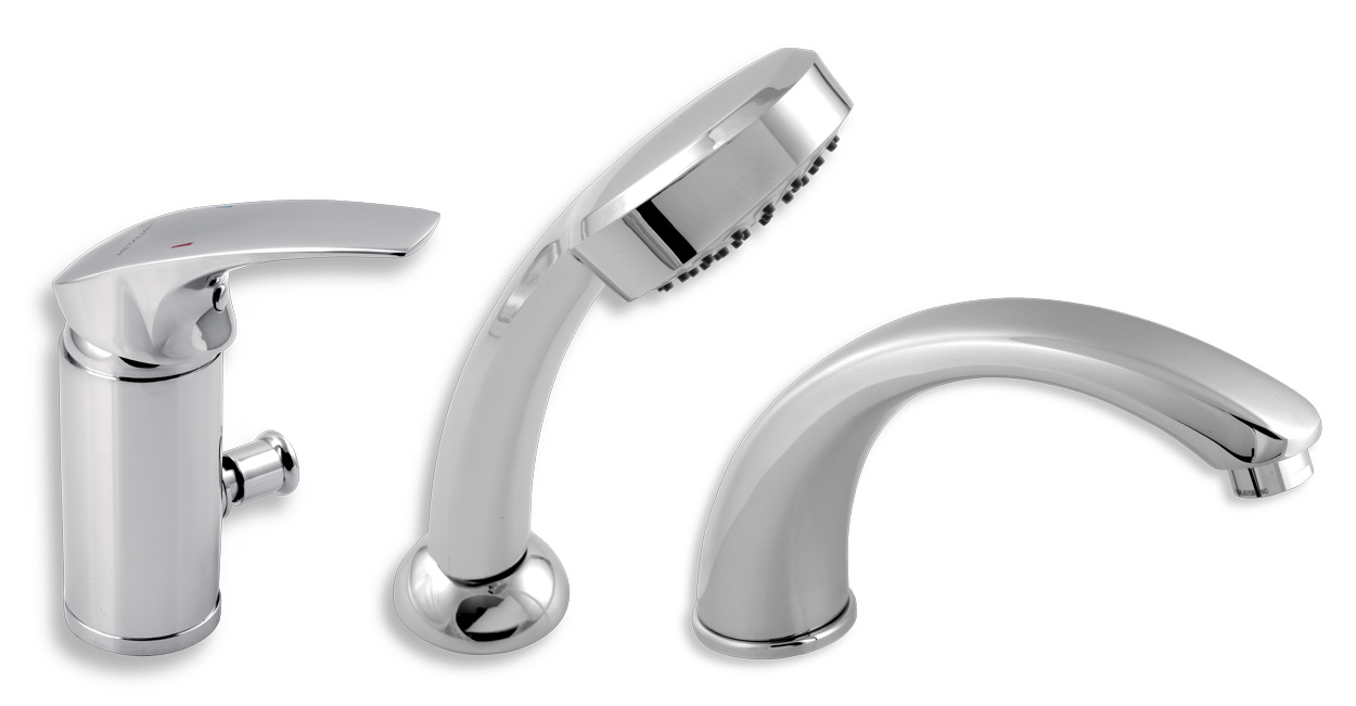 vodovodná batéria METALIA 57 57045,0 vaňová 3-otv. stojanová