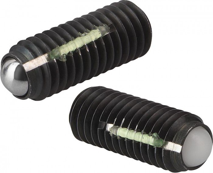 KIPP tlačná skrutka s guličkou M5x12 07105-10512