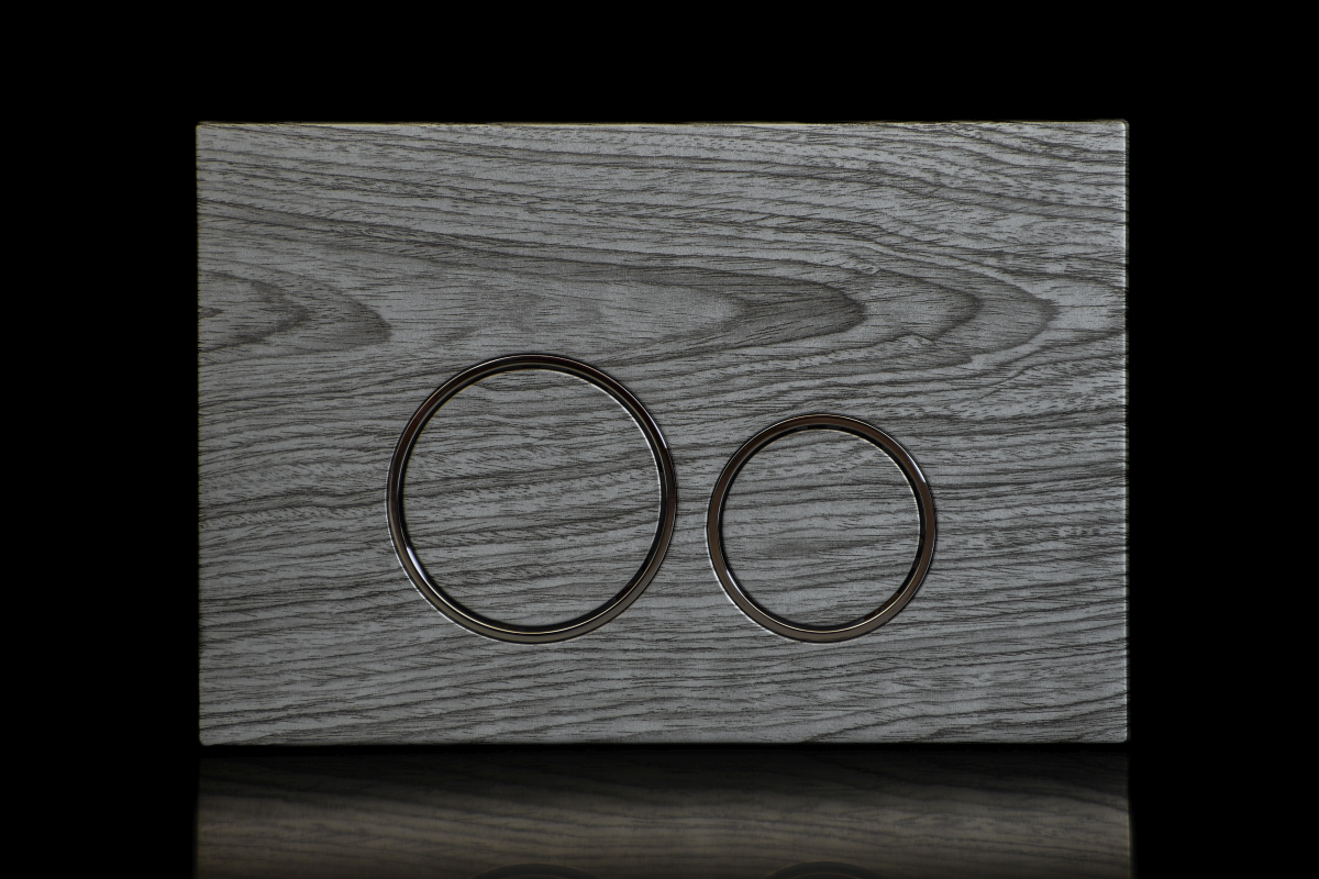 WC tlačítko UNI UTW002 PREMIUM greywood