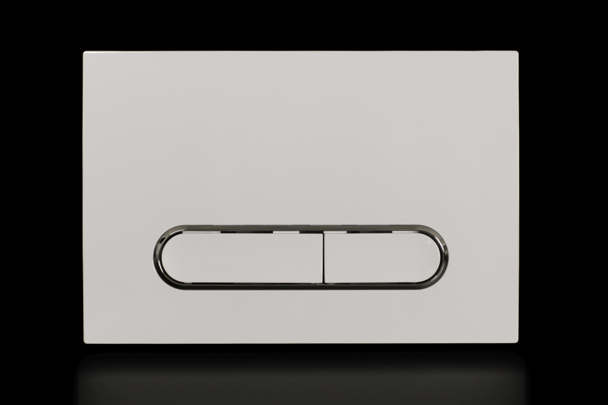 WC tlačítko UNI UTFM017 MODERN Ivory lesklá