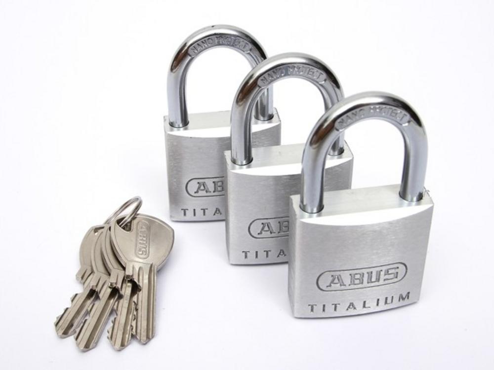 Zámok visací ABUS 727TI/40 Trio 4 kl./3ks bal