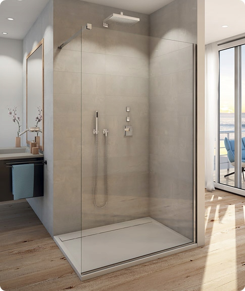 sprchová stena STR4P 140 50 07 WALK-IN EASY pevná stena samostatná