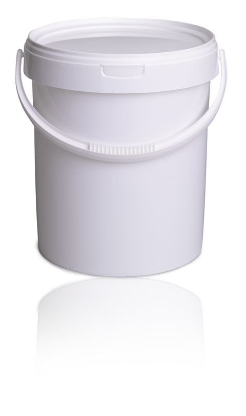 vedro s vrchnákom 15l biele