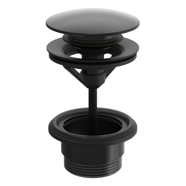 KLIK-KLAK sifón umyvadlový výpusť HANSA 0764010033 čierna matná