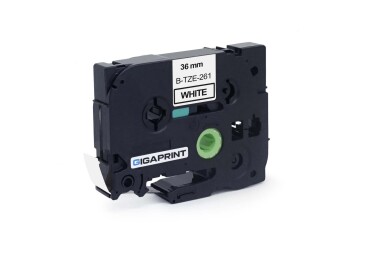 páska samolepiaca Brother TZe-261 36mm biela/čierna kompatibilná 