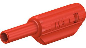 konektor zásuvka banánik 2mm; 10A; 600V; červený; pozlátený; 36mm; 0,5mm2 65.9182-22 - vypínače a zásuvky | MasMasaryk