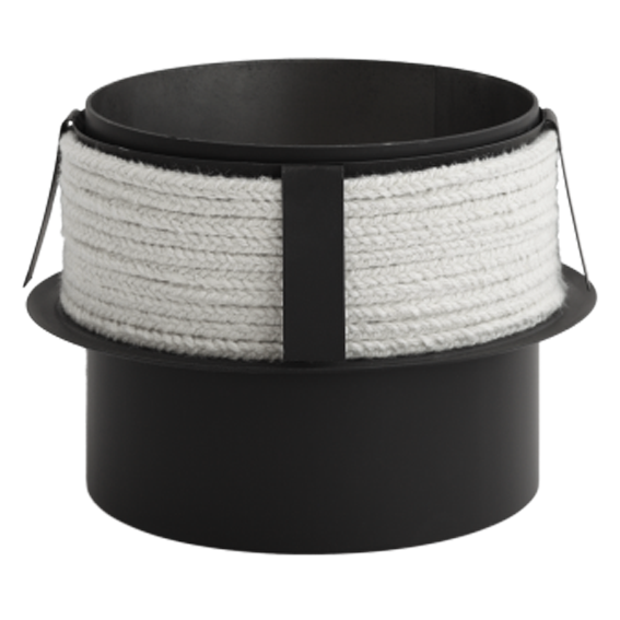 dymovod redukcia s tesniacim povrazom DN160/DC160  