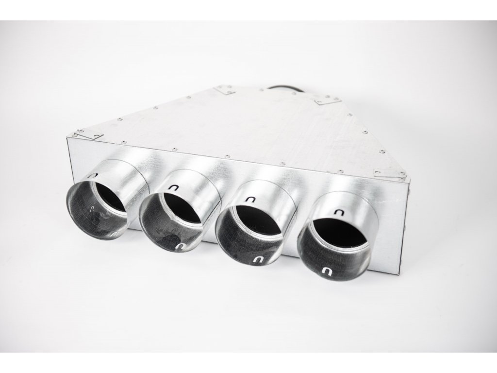 KLIMAFLEX rozdelovaci box (priebezny vyvod) 4x90/125    KLOQ-4X90/125