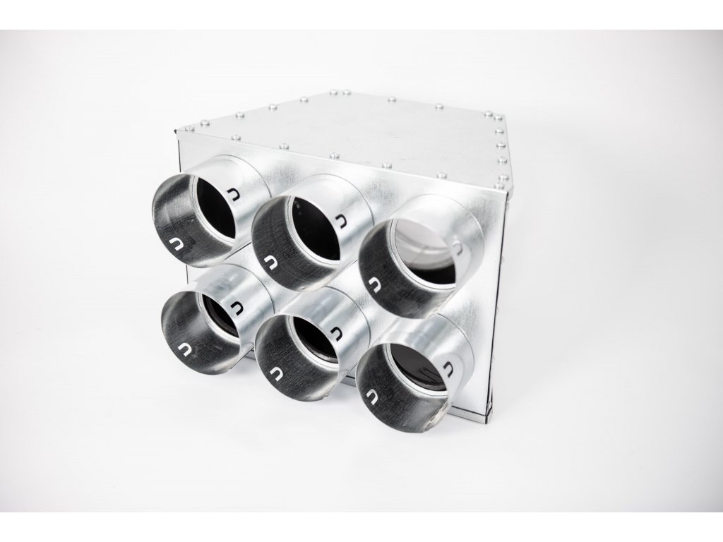 KLIMAFLEX rozdelovaci box (priebezny vyvod) 6x90/125    KLOQ-6X90/125