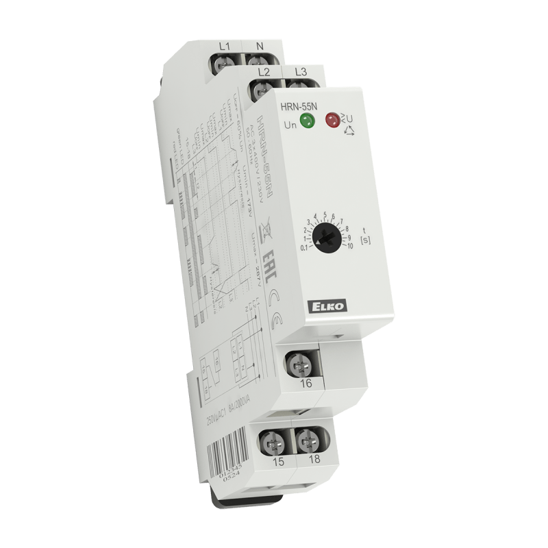 eti relé napäťové HRN-55N 3x400/230V AC+ nulák
