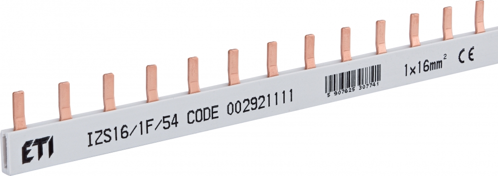 lišta zbernica 1P  IZS 16A 1F 54 1m 292111