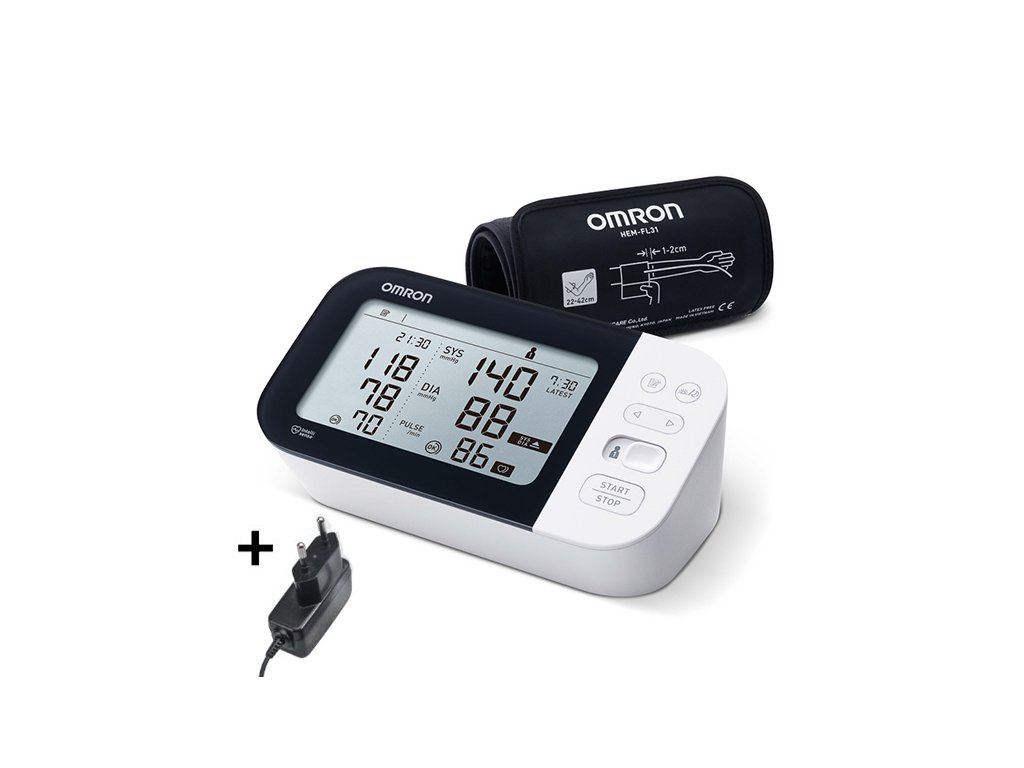tlakomer OMRON M7 Intelli IT + adaptér