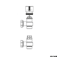IVAR Fancoil pripojenie 3/4" EK