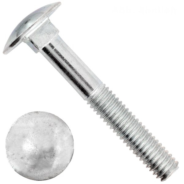 skrutka A2 vratová M  5x70   DIN 603 nerez