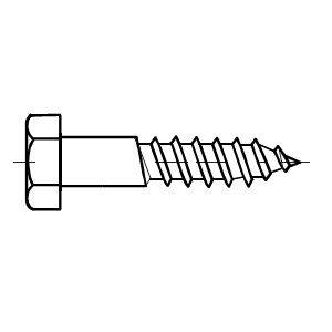 skrutky so šesťhrannou hlavou DIN 571