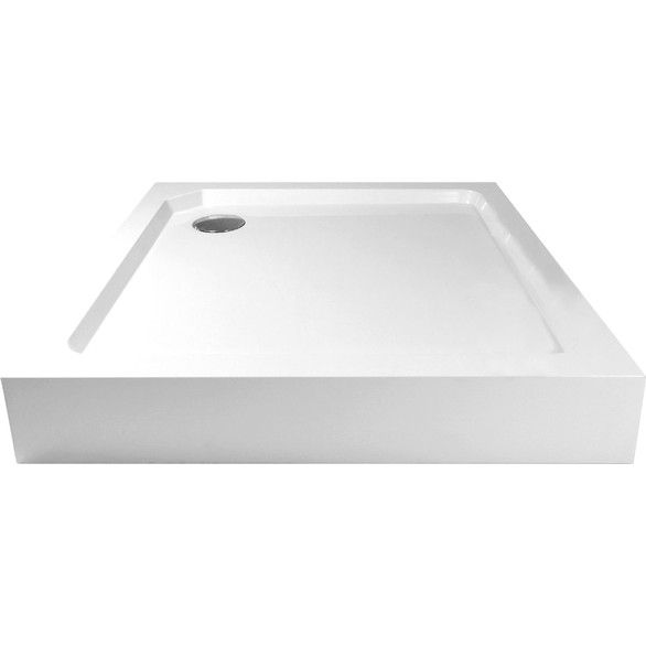 sprchová vanička CV41H 80x80x14 SMC, biela vrátane nožičiek a sifónu o 90 mm 