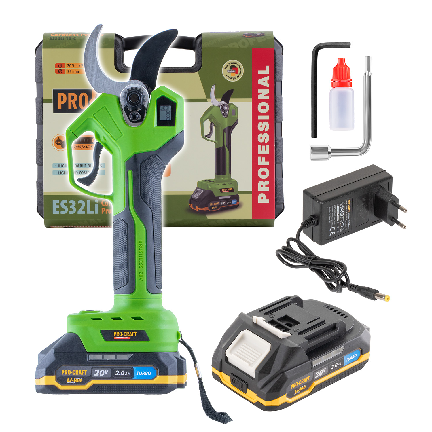 PROCRAFT Aku nožnice na konáre Procraft ES32Li