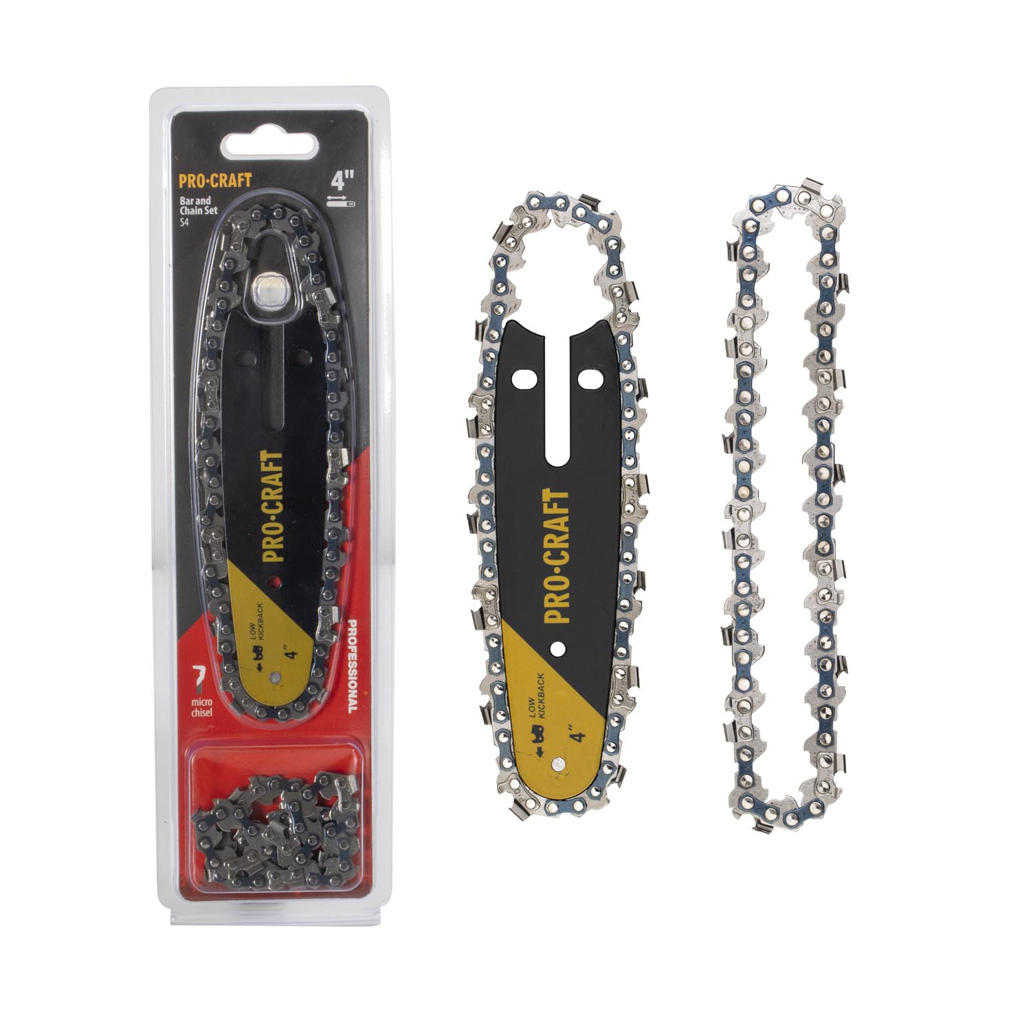 PROCRAFT Súprava pílových reťazí a lišty S4 (2 reťaze a 1 lišta)  S4
