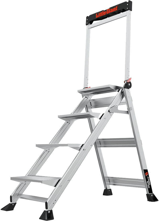 LittleGiant schodíky hliníkové 4-stupňové madlo JUMBO STEP  150 kg 11904EN