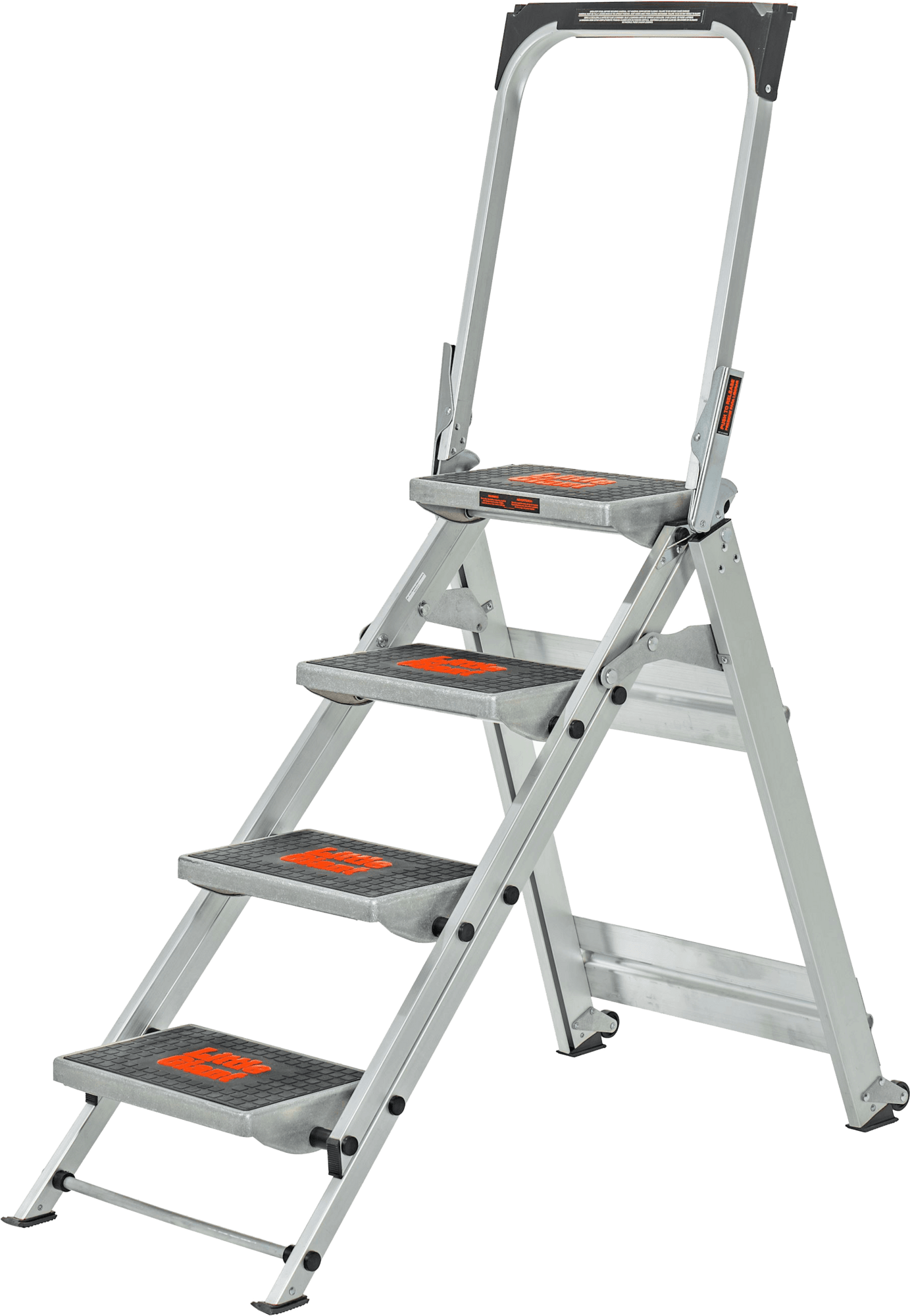LittleGiant schodíky hliníkové 4-stupňové madlo SAFETY STEP  150 kg 10410BAEN