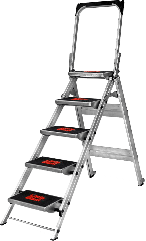 LittleGiant schodíky hliníkové 5-stupňové madlo SAFETY STEP  150 kg 10510BAEN