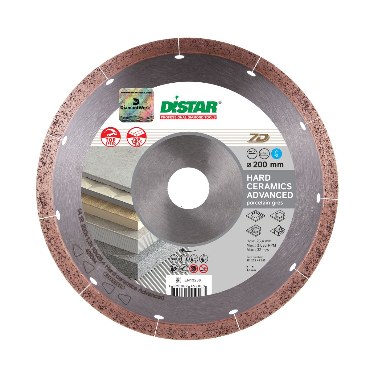 kotúč diamantový DISTAR   230mm HARD CERAMICS ADVANCED