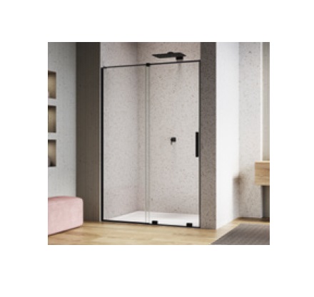 sprchový kút AMALIA V2.D35.06 inštalačný set pre montáž do niky, čierna matná