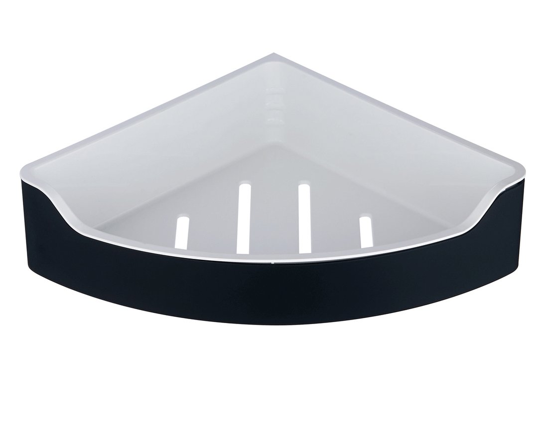 SAMBA čierna matná SB209 polička do sprchy 218x63x218 plast/nerez