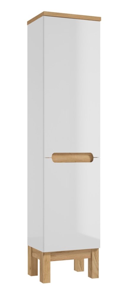 nábytok SPACE SYSTEM skrinka vysoká 40x173x32  dvierka/ nohy dub zlatý 27870 demont