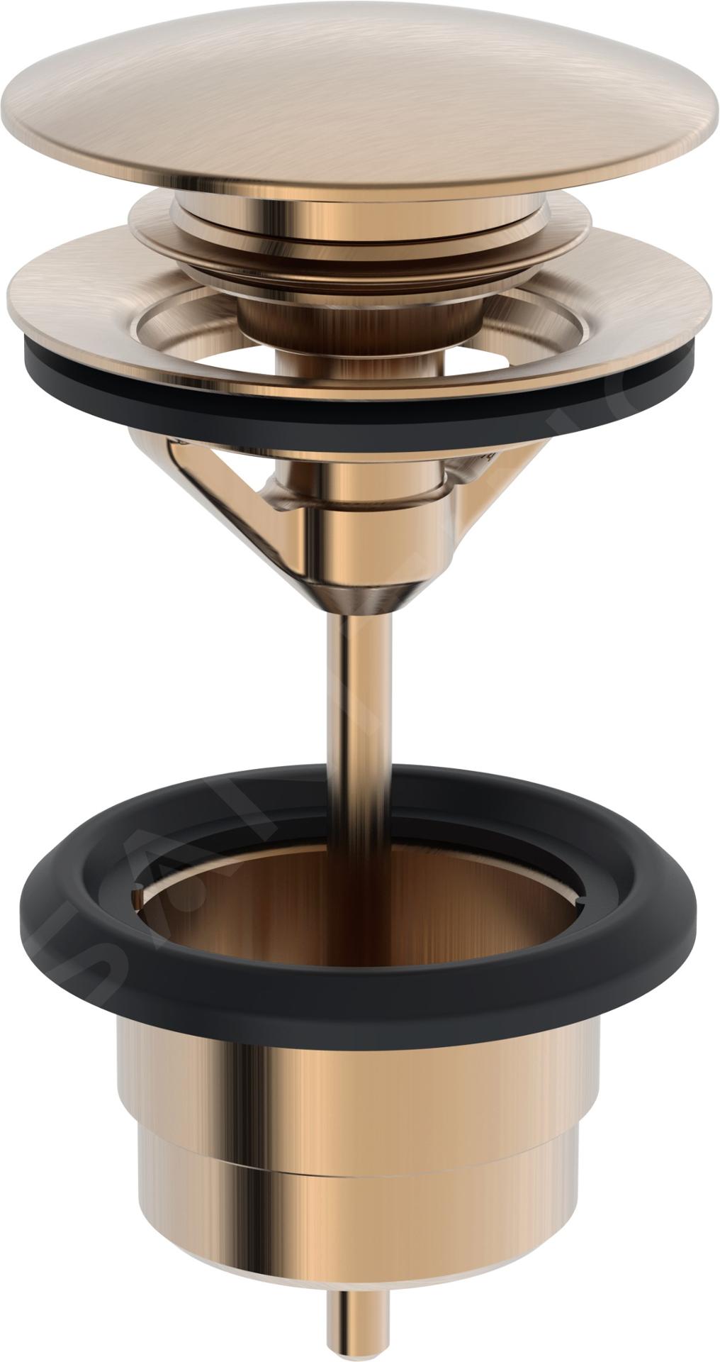 KLIK-KLAK sifón umyvadlový výpusť HANSA 0764010081 brúsený bronz