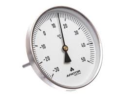 Teplomer bimetálový priamy 7010 od -30°-+50° priemer 100mm dĺžka jímky 100mm