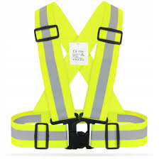 Reflexný elastický CXS KRÍŽ CROSS BELT, žltý