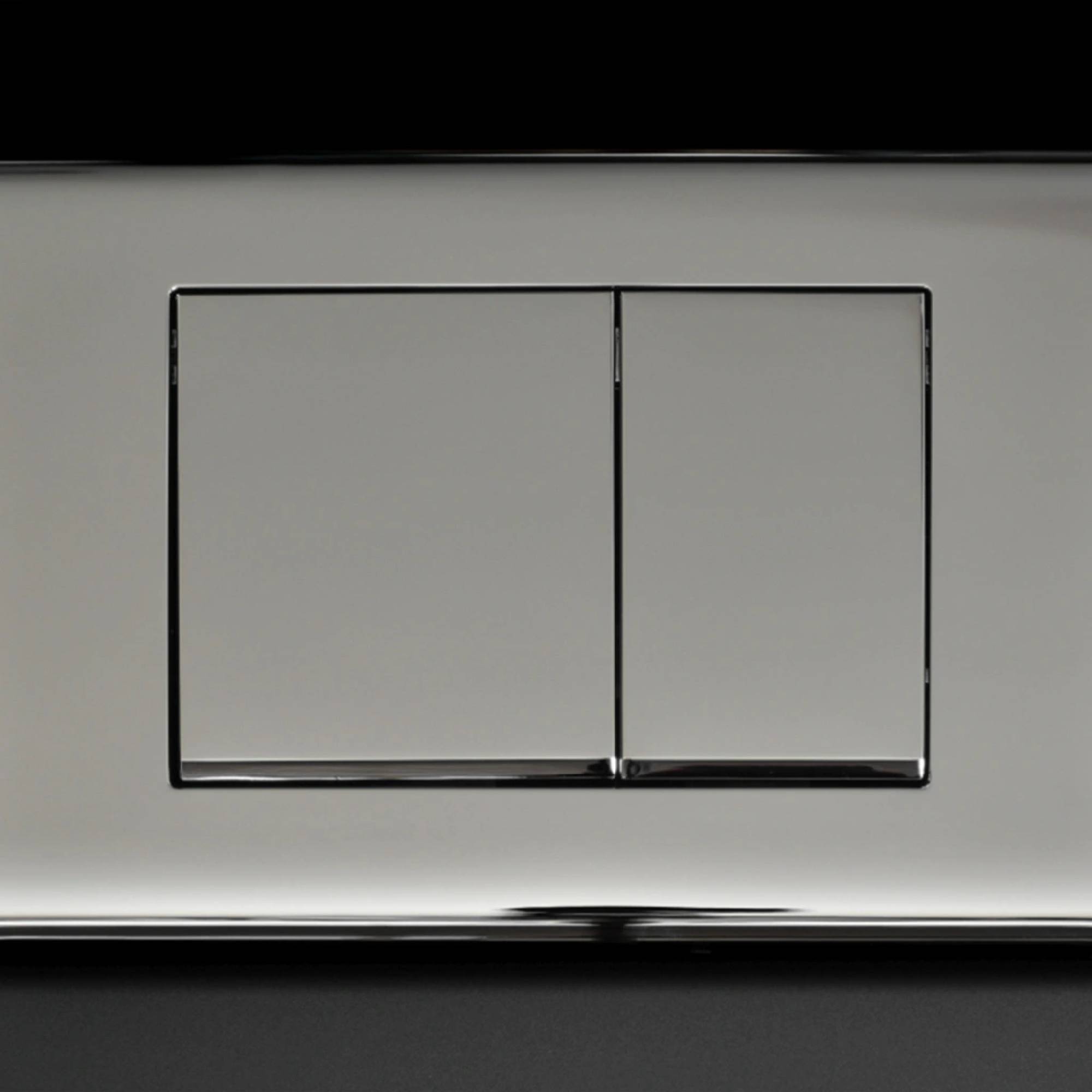 WC tlačítko UNI UTFS002 CUBE CR lesk