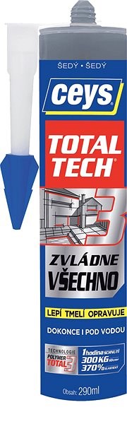 CEYS lepidlo/silikon TOTAL TECH  hnedý 290ml 