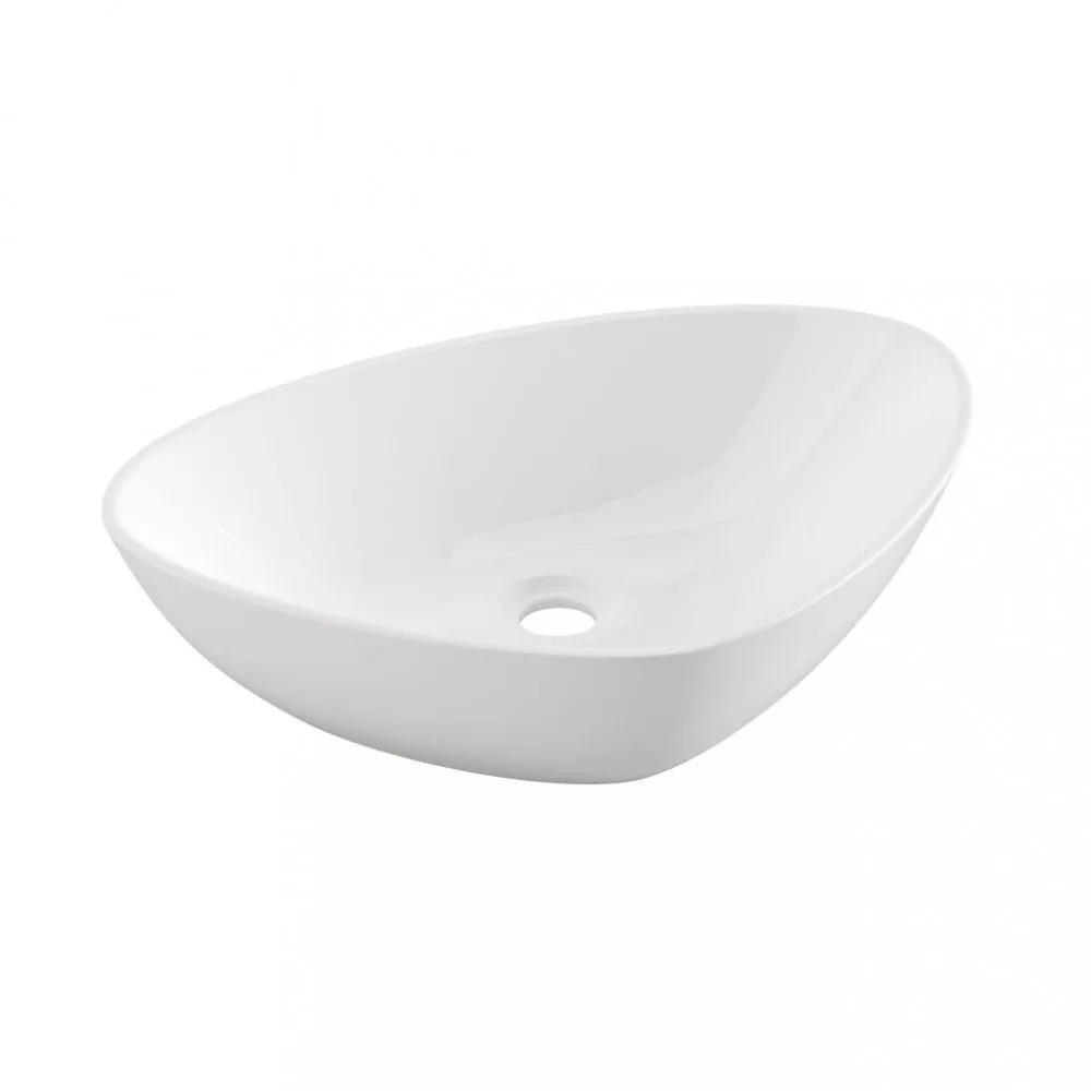 umývadlo na dosku TRIGONO 50x40,5x13 asimetrické  bez prepadu 30940 