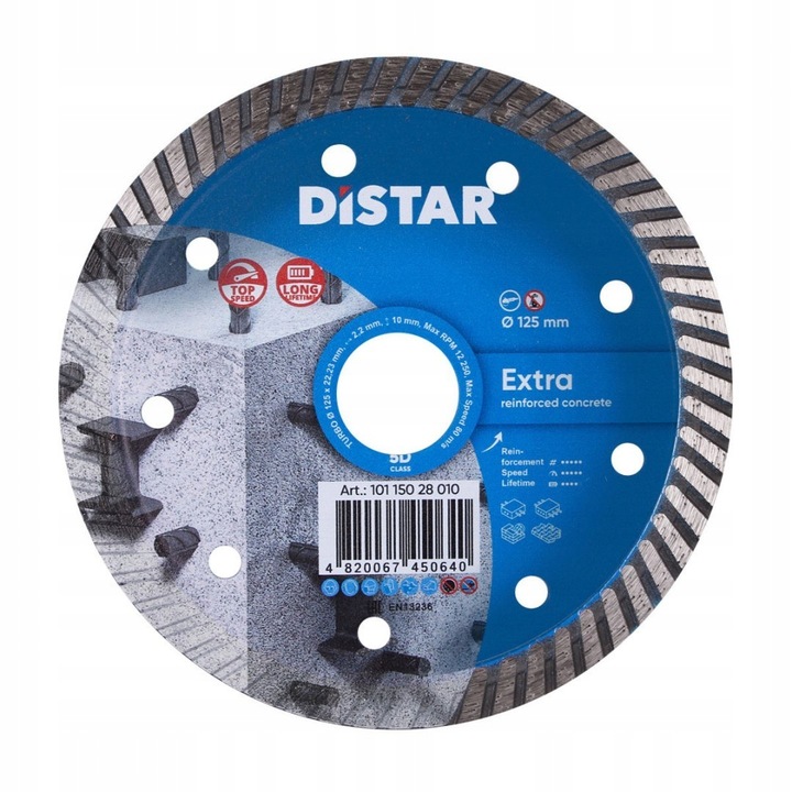 kotúč diamantový DISTAR  125mm TURBO EXTRA 