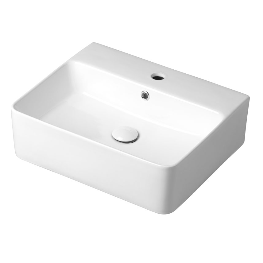 umývadlo na dosku HW 9452 520x420x155 s krytkou univerzálne 673301