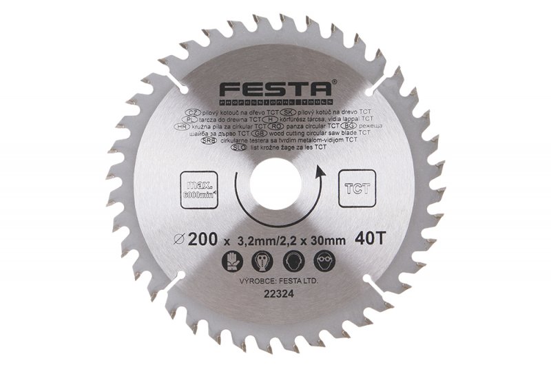 kotúč pilový 200x30 40z TCT FESTA 22324