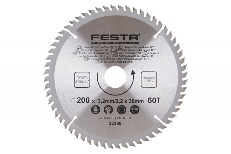 kotúč pilový 200x30 60z TCT FESTA 22326