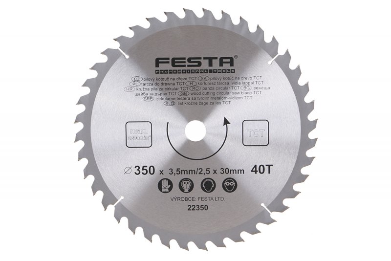 kotúč pilový 350x30 40z TCT FESTA 22350