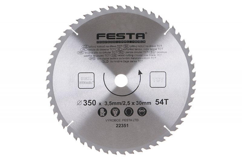kotúč pilový 350x30 54z TCT FESTA 22351