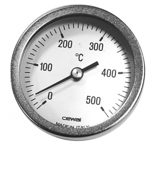 Teplomer pre pec dvierok do 500°C 63mm dlžka 10cm      25928