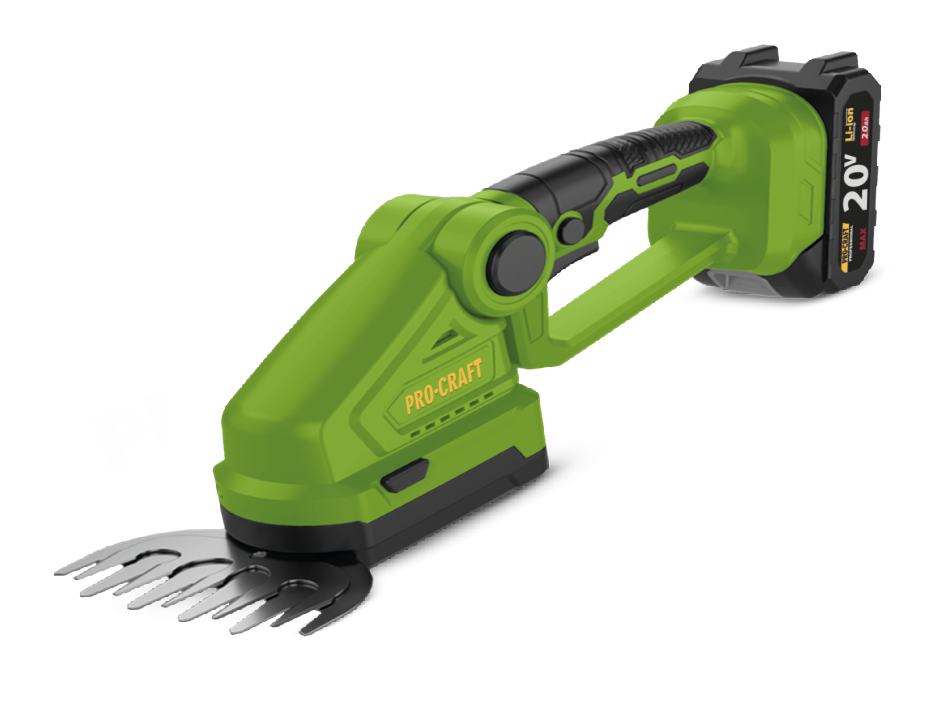 PROCRAFT AKU nožnice na trávu 130mm PGH2100 20V + 1x 2ah + nabijacka