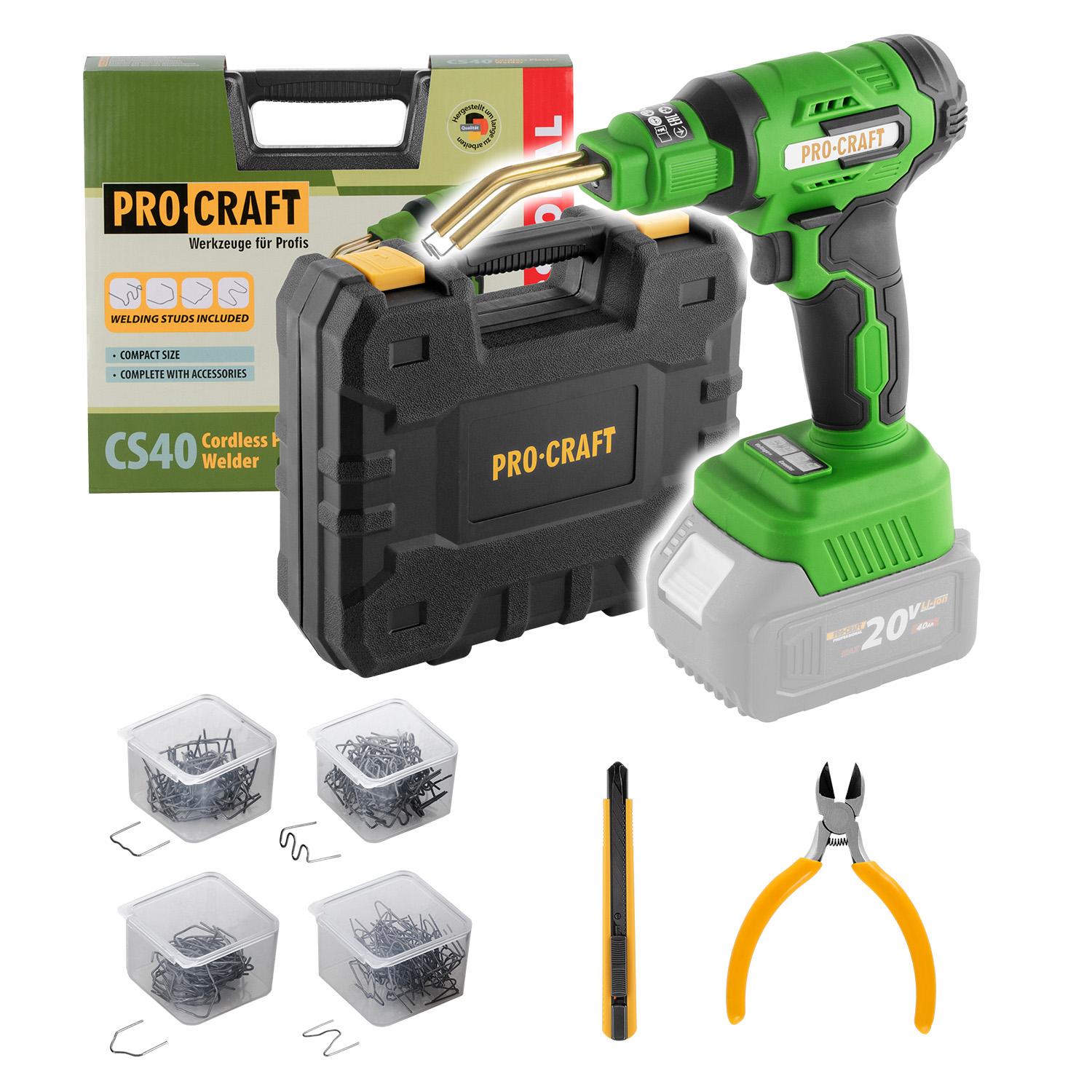 PROCRAFT AKU zváračka plastov samost.stroj CS40-BB