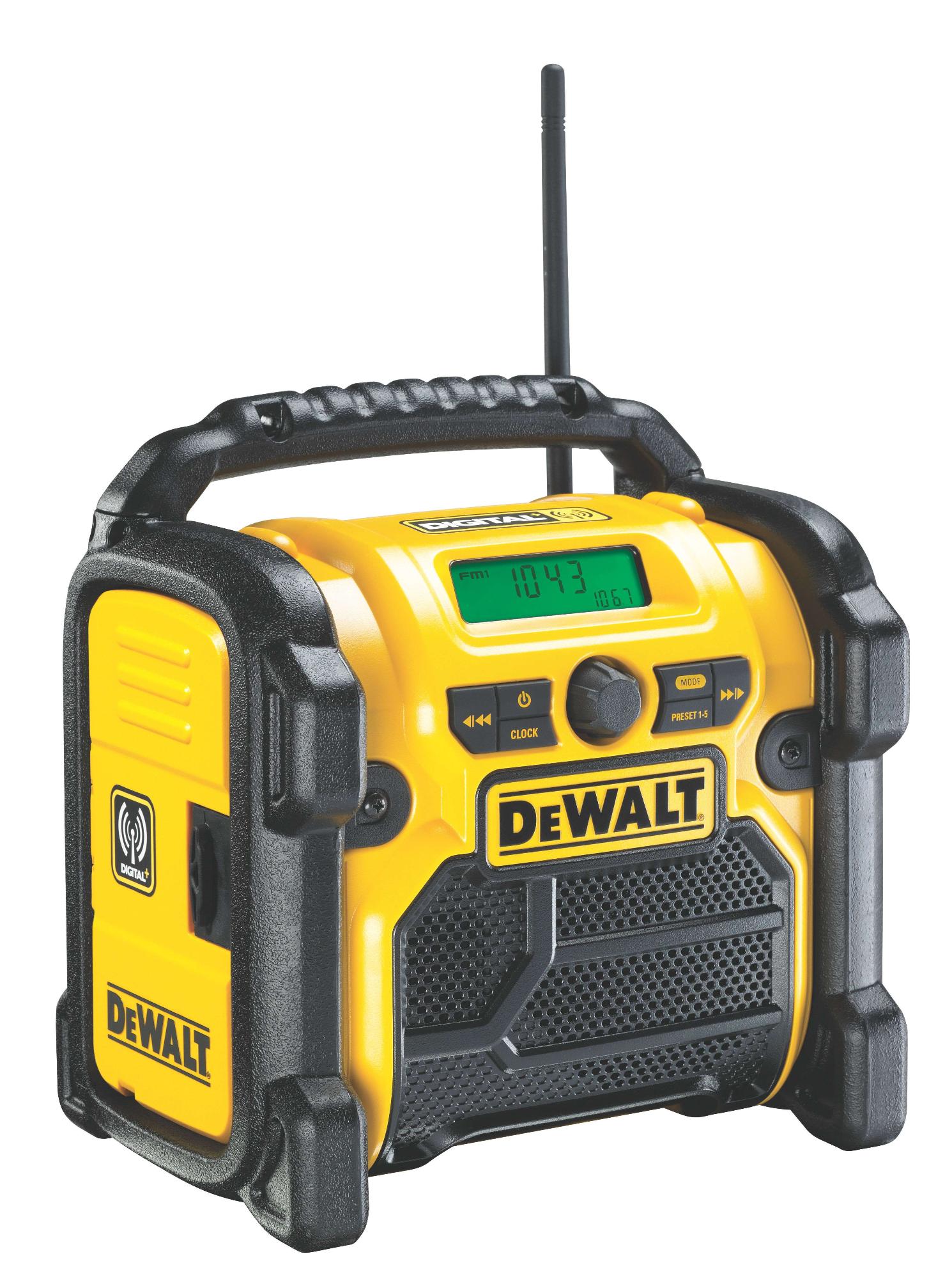 DEWALT AKU rádio DCR020 DAB+/FM XR 12V-18V/230V