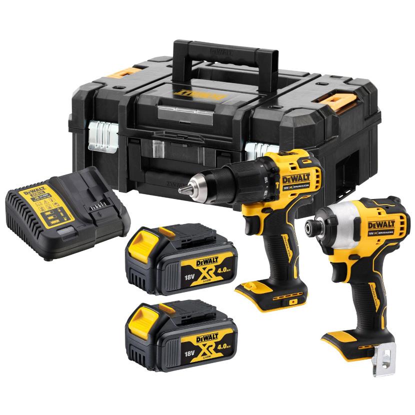 DEWALT  KOMBO SADA 18V 2x4,0Ah (DCD709+DCF809) Tstak II 