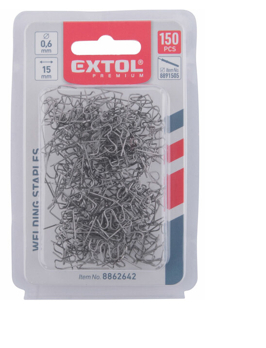 EXTOL spona na zošívanie plastov 0,6x15mm 150ks  8862642