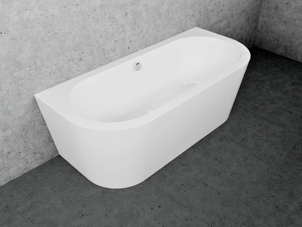 vaňa TIME TOP - D voľno stojaca ku stene 180x80x62 + samonosný rám SR (AKCIA) 