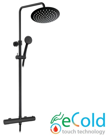 vodovodná batéria AQUARISTO Style BLAZAR BLACK TO SET BLB 1 batéra termostatická so spr. súpravou 