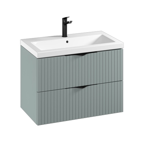 nábytok CERSANIT TIRSO 27564 skr.s umývadlom COMO 80x55x45cm, 2 zásuvky, farba fjord S801-540